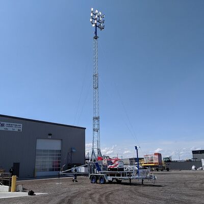 Mobile Emergency Communication Tower Trailer with Telescopic Mast for Rapid Deployment and Disaster Recovery