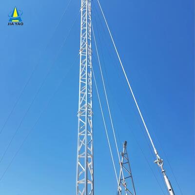 38M Quick Erect Guyed Wire Tower for Emergency Disaster Relief Communication